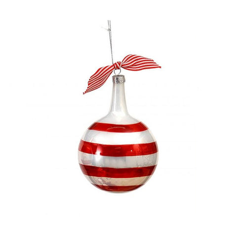 VETUR Striped ball to hang on your Christmas tree 10 cm 95124