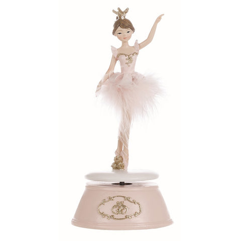 BLANC MARICLO' Ballerina Christmas decoration with music box H 21 cm A29703