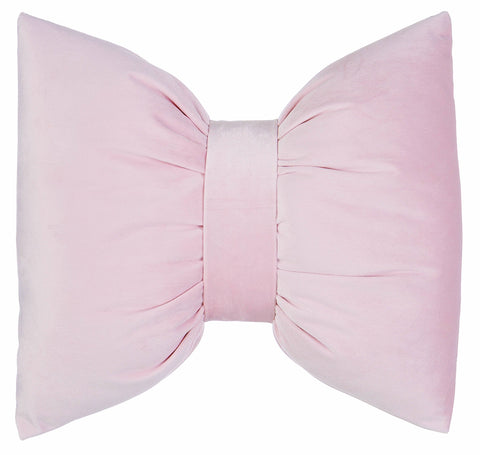 BLANC MARICLO' Cushion in the shape of a decorative bow 35x30cm pink A29392