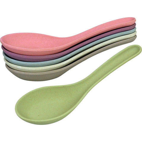 MAGNUS Set of 6 pastel colored bamboo spoons 1400295