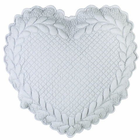 BLANC MARICLO' Cuscino a forma di cuore decorativo divano 42x42 cm a2928099gr