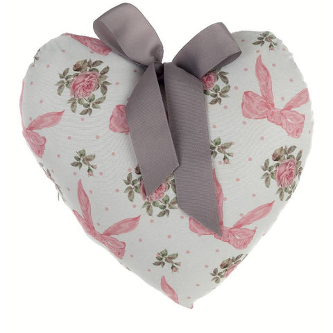 BLANC MARICLO' Decorative heart cushion ROMANZO white 30x30 cm A3026799RO