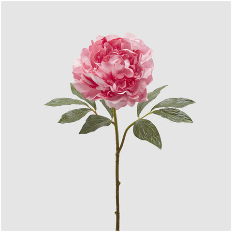 EDG - Enzo de Gasperi Ramo Peonia Royal rosa artificiale H57 cm