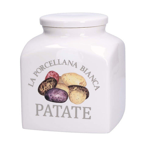 LA PORCELANA BIANCA Jar for potatoes CONSERVA porcelain container 3,5 lt