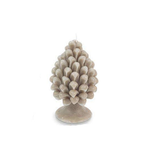 CERERIA PARMA Pine cone scented candle MADE IN ITALY dove gray Ø 10x h 16 cm