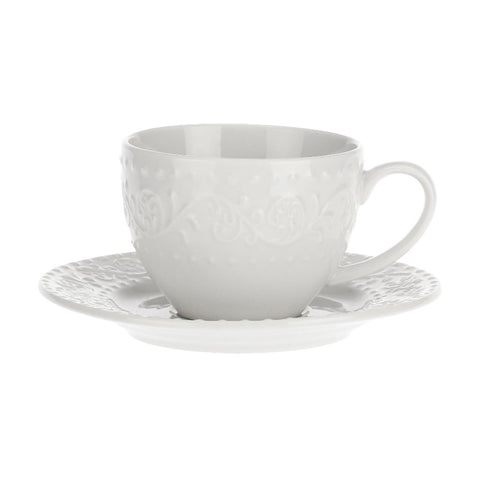 La Porcellana Bianca Set de 6 tasses à café et soucoupes en porcelaine "Dreamy" 100 ml