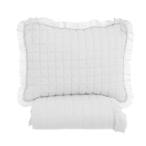Blanc Mariclò White double quilt and 2 DIAMOND pillow cases 260x260cm