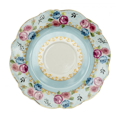 Clayre &amp; Eef Floral porcelain tea cup and saucer 160 ml