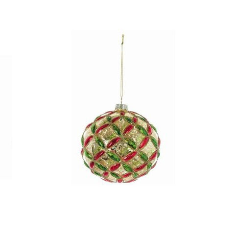BLANC MARICLO' Christmas tree ball decoration 3 variants L10xP10xH10cm
