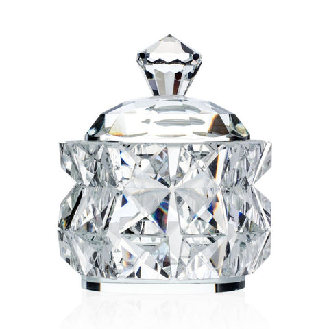 EMO' ITALIA Shaped jewelery box ICE empty crystal pockets 8x10 cm