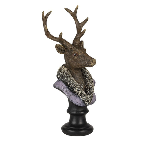 CLAYRE E EEF Decoration Christmas decoration Deer in resin 10x9x23cm