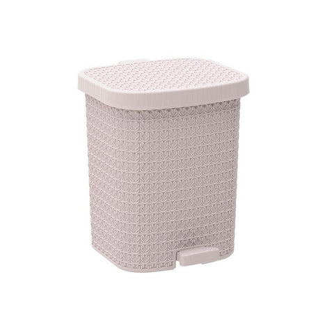 INART Dustbin with pink plastic pedal 26x27x33 cm 6-65-220-0012