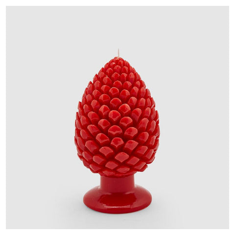 EDG Large pine cone-shaped Christmas candle D11xH20 cm