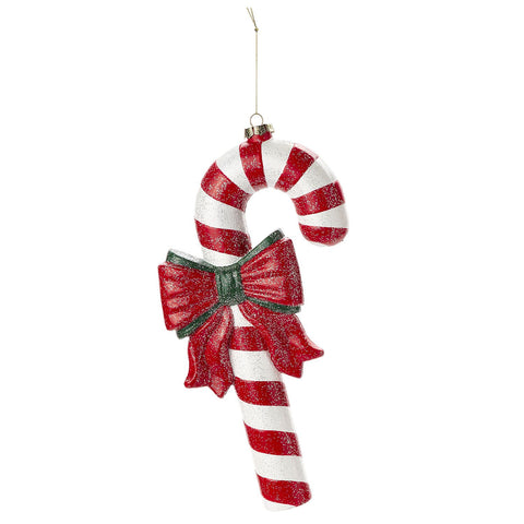 NUVOLE DI STOFFA Decorazione natalizia Candy Stecca lecca rosso e bianco h32 cm