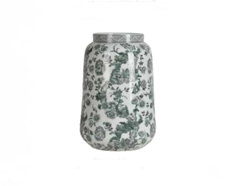 BLANC MARICLO' Vaso decorativo casa ufficio in porcellana bianca H40cm A29311