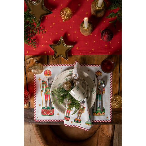 Clayre & Eef Ciotola/ Porta candela natalizia a stella in ceramica 20x19 cm