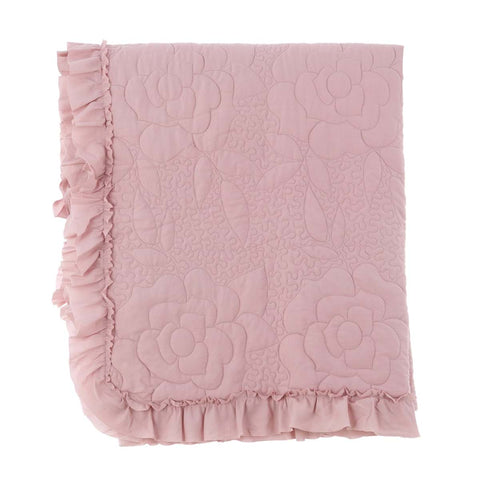 Blanc Mariclò Shabby spring double bed quilt "Camelia" 260x260 cm