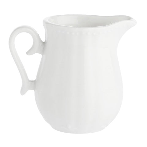 LA PORCELLANA BIANCA DUCALE milk jug in white porcelain 100 ml