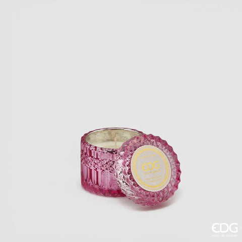 EDG Candela profumata "Crystal" con vaso in vetro 9 varianti(1pz)