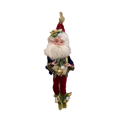 GOODWILL Elf statue Santa Claus decoration in resin and red fabric H25 cm