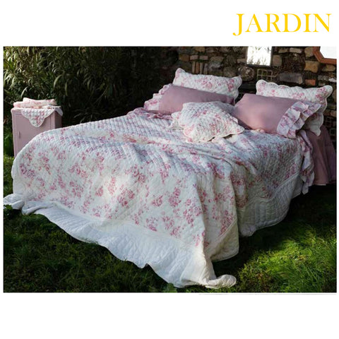 L'ATELIER 17 Summer one-and-a-half-seater quilt + "JARDIN/LE JOUY" pillowcase 220x260 cm 2 variants