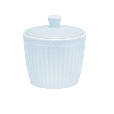 GREENGATE Sugar bowl ALICE in light blue porcelain 9x9.5cm STWSUGAALI2906