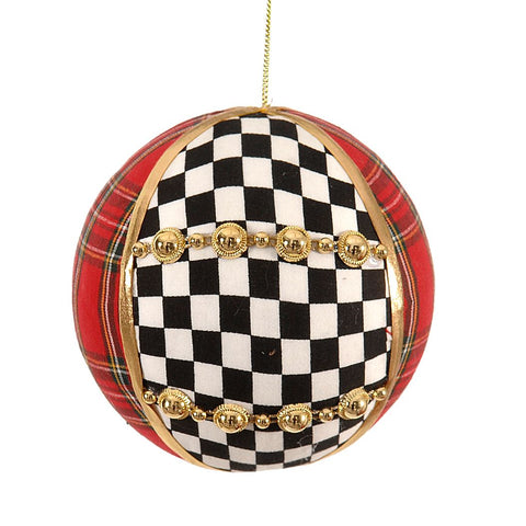 VETUR Bauble decoration for your Christmas tree white, red and black 12 cm
