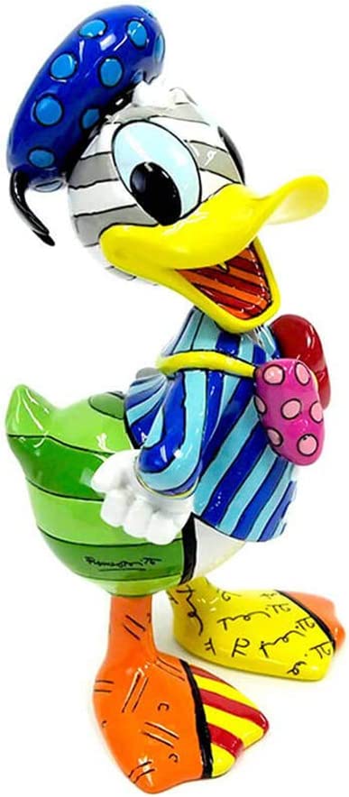 Disney Statuina Paperino Donald Duck in resina multicolore H20,5 cm