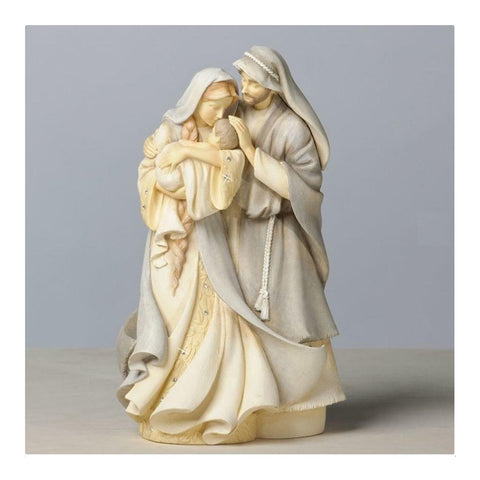 Figurine de crèche Enesco Sainte Famille en résine 18x20x24 cm