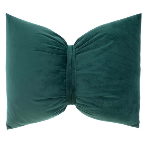 Blanc Mariclò Coussin nœud vert "Soft Sleep" 45x60 cm