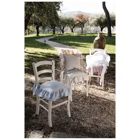 L'ATELIER 17 Set Cuscini sedia in tinta unita