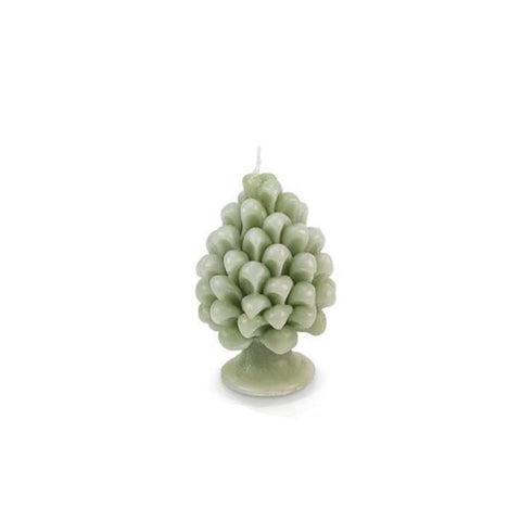CERERIA PARMA Pine cone scented candle MADE IN ITALY sage green Ø 10x h 16 cm
