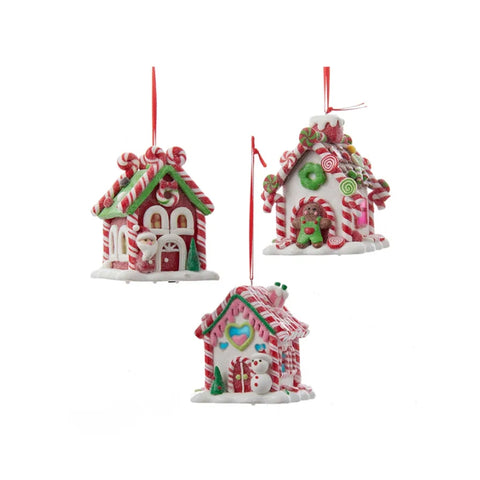 Kurt S. Adler Candy house with lights 3 variants (1pc)