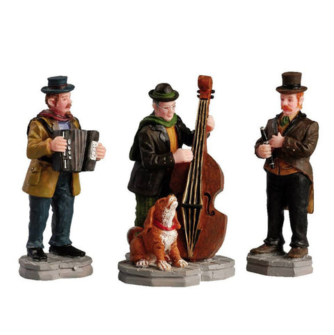 LEMAX Set 3 pieces Street Artists "Streetside Trio" in resin h7 cm