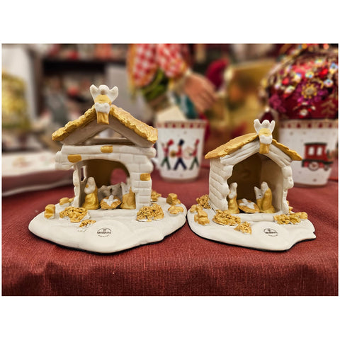 Crèche Sbordone Nativity en porcelaine artisanale 2 variantes (1pc)