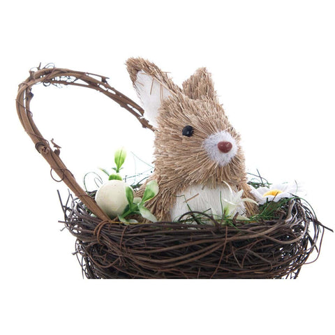 Blanc Mariclò Shabby straw Easter rabbit "Dorabella" 2 variants (1pc)
