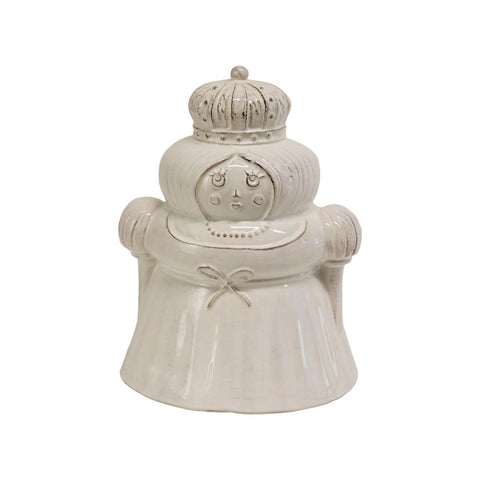 VIRGINIA CASA White fairy ceramic piggy bank H17 cm K173OR-BIA