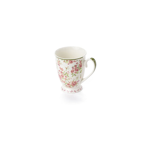 FABRIC CLOUDS Grand mug en porcelaine ELIZABETH 2 variantes avec fleurs 310ml