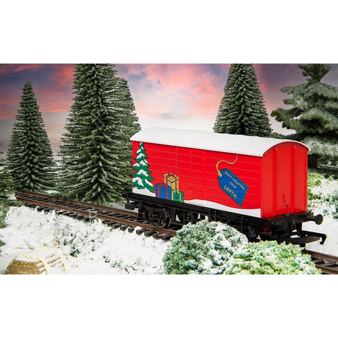 Hornby Santa Claus gift wagon for Christmas village 11.6x3.5xh5 cm