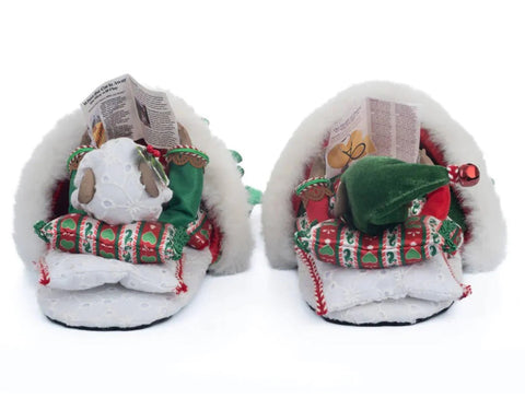 GOODWILL Décoration de Noël Mickey Mouse en chaussons "Katherine's" 2 variantes (1pc)