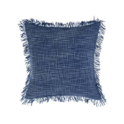 BLANC MARICLO' Square decorative cushion STONE WASHED denim 45x45 cm A26949
