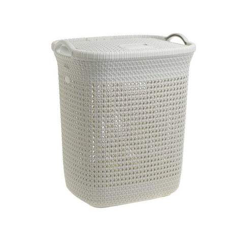 INART Cream plastic laundry basket 44x35x52 cm 6-65-220-0010