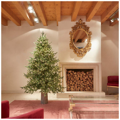 EDG Luxury pine Christmas tree with 3000 LED lights D136 - H180 cm