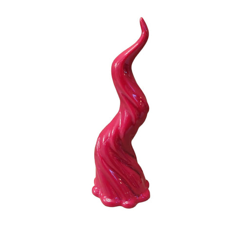SHARON Torcè lucky horn in red porcelain made in Italy H13 cm