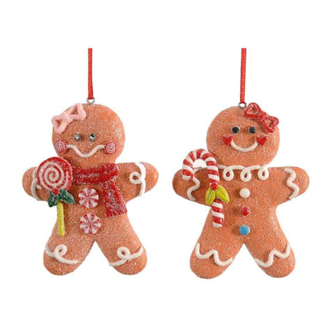 VETUR Gingerbread man Christmas resin decoration for Christmas tree 10cm 2 variants