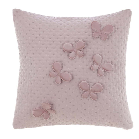 Blanc Mariclò Furnishing cushion with Shabby butterflies "Mariposa" 45x45 cm