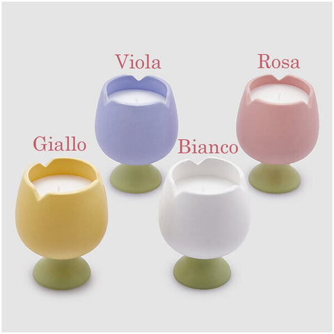 EDG - Enzo De Gasperi "Tulip" candle D8.5xH10.5 cm 4 variants (1pc)