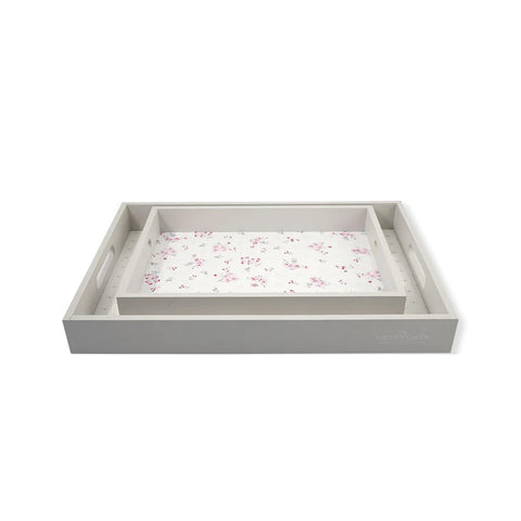 GREENGATE Set of two Mdf trays with hearts "Layla" 25x35cm 31x45 cm