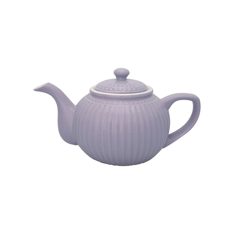 GREENGATE Stoneware teapot ALICE lavender 1 liter 25x15x15 cm
