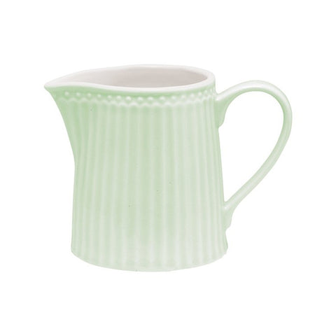 GREENGATE Green porcelain milk jug ALICE VERDE 250 ml 9x12x8 cm STWCREAALI3906